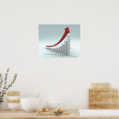 Grafiek en pijl met formule poster (Keuken)