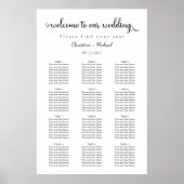 Grafiek gastzitplaats | 12 tabellen | Welkomstteke Poster (Voorkant)