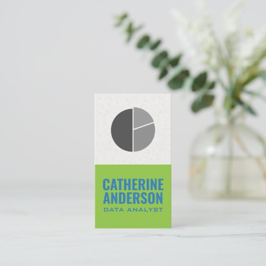 Grafiek Gegevensgrafieken | Informatieanalist Visitekaartje (Staand voorkant)