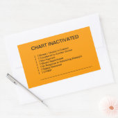 Grafiek Geïnactiveerde medische Grafieklabels (Ora Rechthoekige Sticker (Envelop)