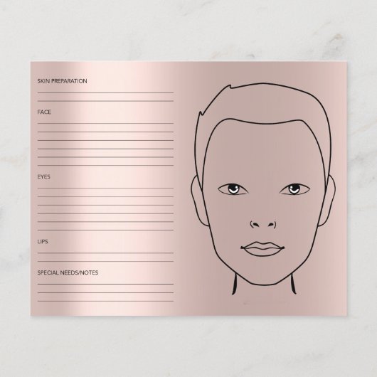 Grafiek Genderneutrale cosmetoloog Makeup Art Flyer (Achterkant)