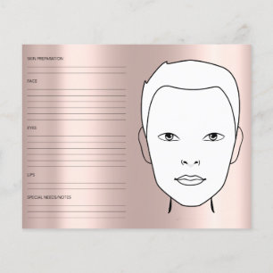 Grafiek Genderneutrale cosmetoloog Makeup Flyer