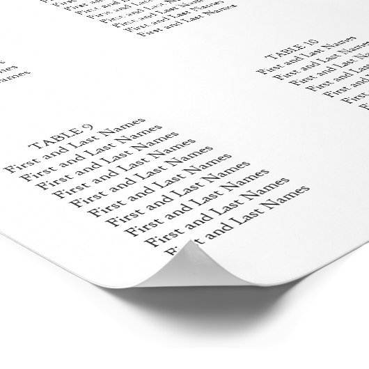 Grafiek Gold Geometric Blue Floral Wed Poster (Hoek)