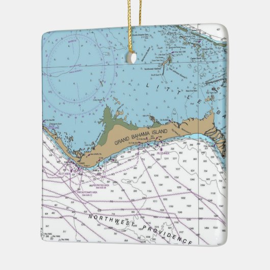 Grafiek Grand Bahama Keramisch Ornament (Links)