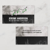 Grafiek Groene Kandelaar | Financiën Visitekaartje (Voorkant / Achterkant)