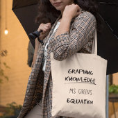 Grafiek Kennis Gepersonaliseerde Wiskunde Leraar Tote Bag