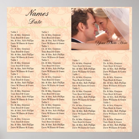 Grafiek koraal voor ontvangstbevestiging poster (Voorkant)