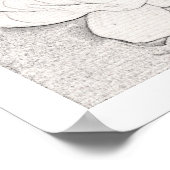 GRAFIEK LOTUS FLOWER ART POSTER (Hoek)