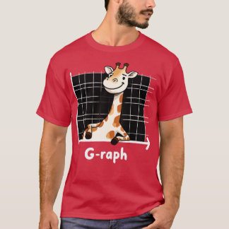 Grafiek Mathamatische Giraffe T-shirt