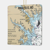 Grafiek MD van Annapolis Keramisch Ornament (Links)