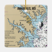 Grafiek MD van Annapolis Keramisch Ornament (Achterkant)