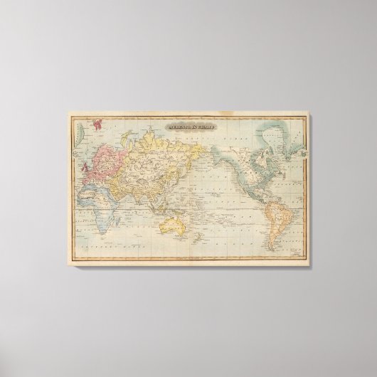 Grafiek Mercator Canvas Afdruk (Voorkant)