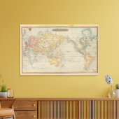Grafiek Mercator Canvas Afdruk (Insitu (Woonkamer))