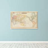 Grafiek Mercator Canvas Afdruk (Insitu (Houten vloer))