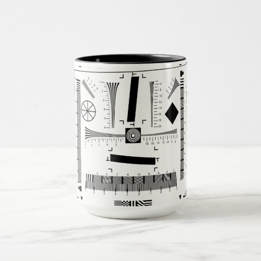 Grafiek met camera-test mok (Midden)