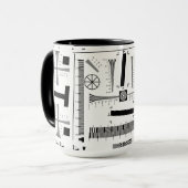 Grafiek met camera-test mok (Voorkant links)