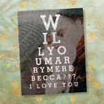 Grafiek met de foto's van de winnaars van het huwe legpuzzel<br><div class="desc">Pas je huwelijksvoorstel aan met dit leuke,  unieke en gedenkwaardige fotocadeau. Ontworpen door: Thisnotme©</div>
