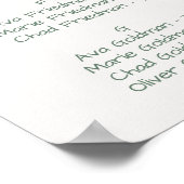 Grafiek met gebogen tak Greenery Alfabetical Seati Poster (Hoek)