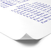 Grafiek met handschrift Chic Wedding Seating Poster (Hoek)