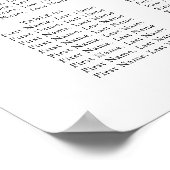 Grafiek met handschrift Chic Wedding Seating Poster (Hoek)