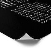 Grafiek met handschrift Chic Wedding Seating Poster (Hoek)