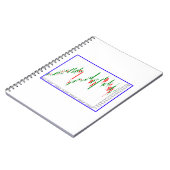 Grafiek met kaarsen van de aandelenmarkt notitieboek (Linkerzijde)