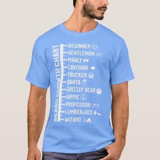 Grafiek met meetgrootte voor meetgrootte voor groo t-shirt