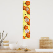 Grafiek met modelgroei bakketbal foto poster (Keuken)