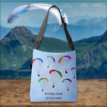 Grafiek met Paraglider - kleurrijke, gepersonalise
