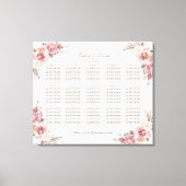 Grafiek met roze pekelroze pekelrog van de Chic Cr Canvas Afdruk (Voorkant)