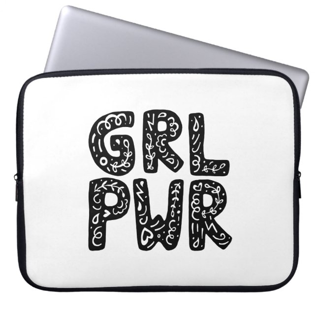 Grafiek met speciale foto's laptop sleeve (Voorkant)
