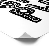 Grafiek met speciale foto's poster (Hoek)