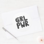 Grafiek met speciale foto's ronde sticker (Envelop)