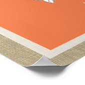 Grafiek met tropisch zeeslagthema poster (Hoek)