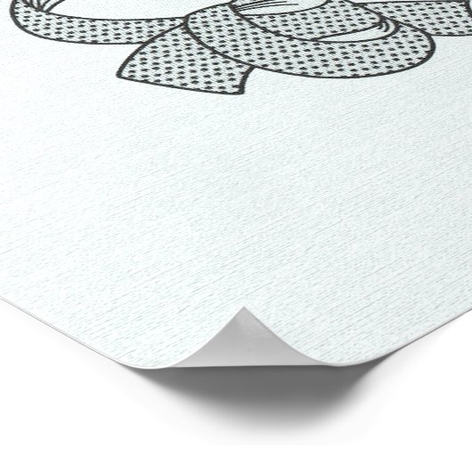 Grafiek met uitleg over hoe u een Necktie kunt Str Poster (Hoek)