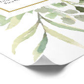 Grafiek modern Grieks bruiloft Poster (Hoek)