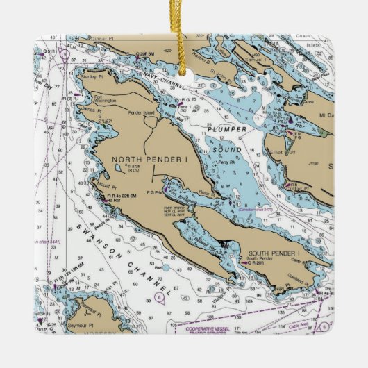 Grafiek Noord-Pender Keramisch Ornament (Voorkant)