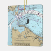 Grafiek Norfolk VA Keramisch Ornament (Links)