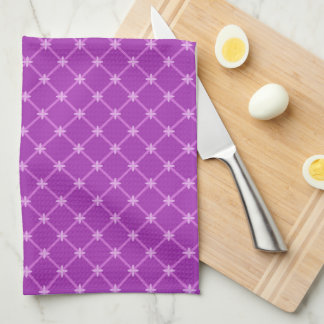 Grafiek, Paars Criss Cross Pattern Theedoek