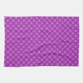 Grafiek, Paars Criss Cross Pattern Theedoek (Horizontaal)