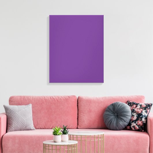 Grafiek Paarse Persoonlijke Violet Kleurachtergron Canvas Afdruk (Insitu (Woonkamer))