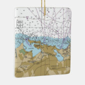 Grafiek San Juan Puerto Rico Keramisch Ornament (Rechts)