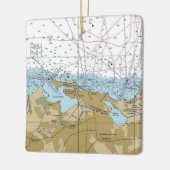 Grafiek San Juan Puerto Rico Keramisch Ornament (Links)