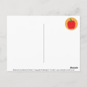 Grafiek seizoensgebonden groente in het Verenigd K Briefkaart (Achterkant)