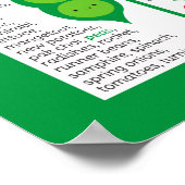 Grafiek seizoensgebonden groente in het Verenigd K Poster (Hoek)