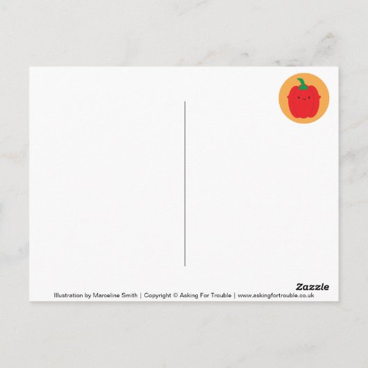 Grafiek Seizoensgroenten in de VS Briefkaart (Achterkant)