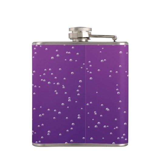 Grafiek Soda met kleine belletjes Achtergrond Art Heupfles (Achterkant)