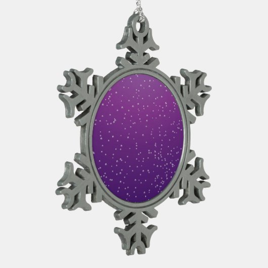 Grafiek Soda met kleine belletjes Achtergrond Art Tin Sneeuwvlok Ornament (Links)