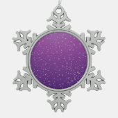 Grafiek Soda met kleine belletjes Achtergrond Art Tin Sneeuwvlok Ornament (Voorkant)