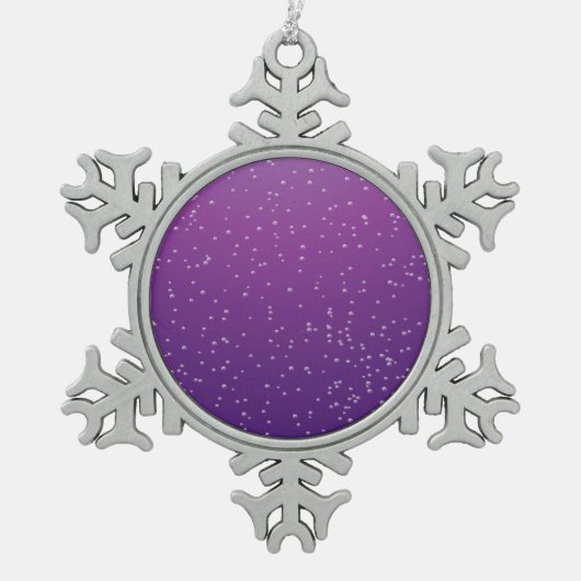 Grafiek Soda met kleine belletjes Achtergrond Art Tin Sneeuwvlok Ornament (Voorkant)